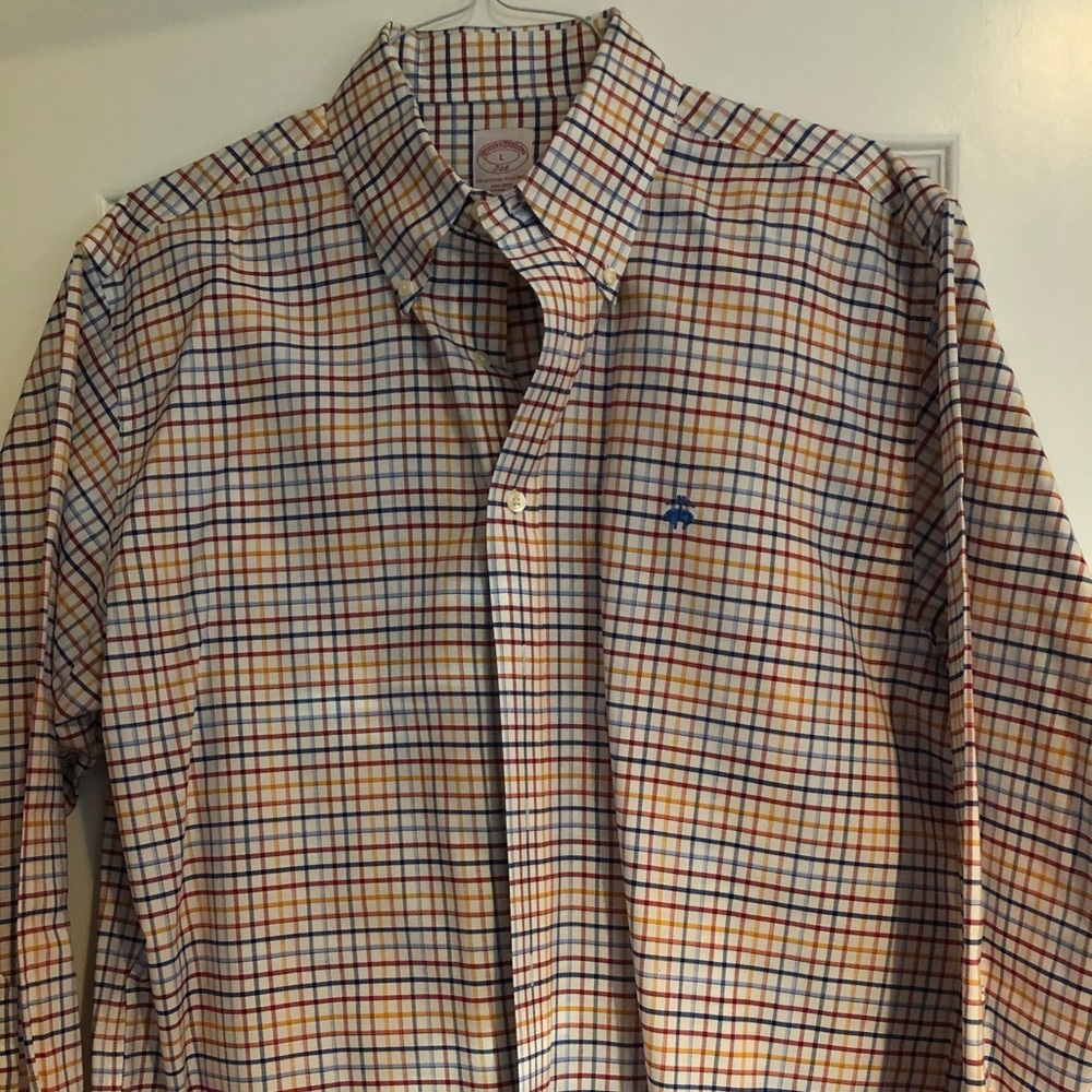 Brooks Brothers plaid dress shirt